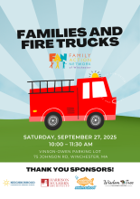 Publicity image for Families and Firetrucks