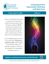 Flier for String Dept. Improv Workshop
