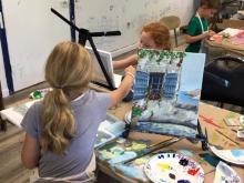 Art class at Studio on gthe Common